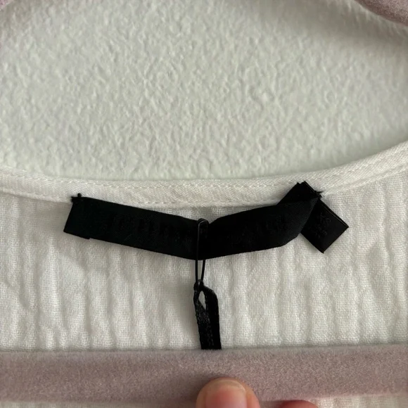 Jenni Kayne Cotton Cypress Caftan Dress Ivory White XS - Picture 5 of 10